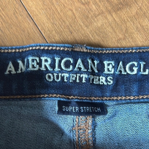 American Eagle Outfitters girls Blue Jean Shorts Classic Cut-Off Style - Picture 2 of 4